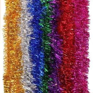 10 pz ghirlanda orpello grosso 6,5 piedi albero di Natale festa di Natale decorazione da appendere - Foto 1 di 32