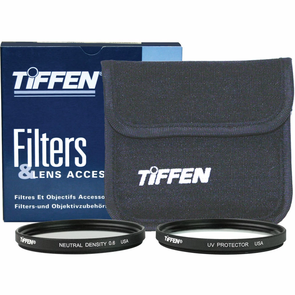 New Tiffen 49mm Video Twin Pack Clear & ND6 Filter Set - 2 Filters MFR # 49VTP - Image 1 of 4
