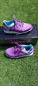 Footjoy Women's Sport SL Golf Shoes UK Size 4.5 Pink Marine Wide Fit Spikeless  - Picture 1 of 8