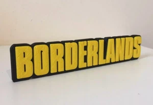 Borderlands Logo Video Game 3D Sign Collectible Display Text - Picture 1 of 8