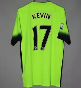 MANCHESTER CITY 2015 2016 THIRD FOOTBALL SHIRT JERSEY #17 KEVIN DE BRUYNE - Picture 1 of 7