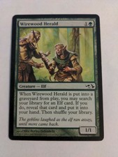 MTG Wirewood Herald Duel Decks: Elves vs Goblins 16/62 Regular Common