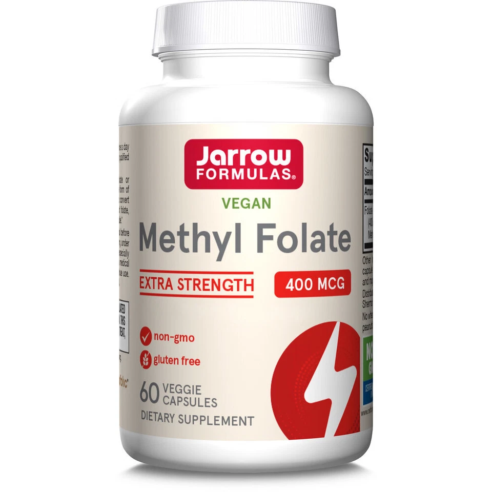 Jarrow Formulas, metile folato, 400 mcg, 60 veg. Capsule - spedizione lampo - Immagine 1 di 3