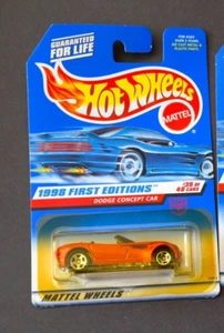 Hot Wheels 1998 First Editions Dodge Concept Car Convertible Red #35 Of 40 - Picture 1 of 2
