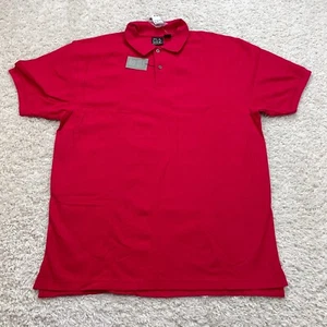 JOS A Bank Polo Herren XXLarge 2XL rot Golf Golf Wandern Wandern Reisende Baumwolle - Bild 1 von 15