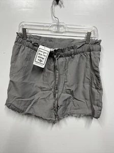 Dex Women's Summer Shorts Elastic Waist Gray Multi Sz L - Picture 1 of 6