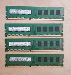8 GB RAM 4x Samsung 2GB DDR3 1333MHz Arbeitsspeicher M378B5773DH0-CH9 PC3-10600U - Bild 1 von 2