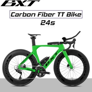 BXT T1000 TT Fahrrad Kohlenstoff Scheibenbremse Zeitfahrrad Triathlon Fahrrad - Bild 1 von 41