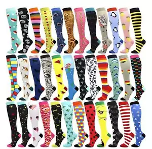 Pair Novelty Compression Socks - Various Styles 2 Sizes - Picture 1 of 12