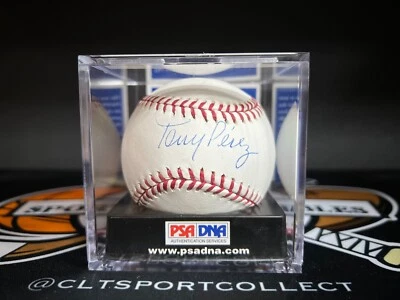 TONY PEREZ Signed Auto Autographed Baseball PSA/DNA 9 SWEET SPOT HOF - Image 1 of 4