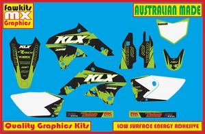 KAWASAKI KLX 450R FULL HEAT MX GRAPHICS KIT STICKER KIT STICKERS BUBBLE FLO - Picture 1 of 3