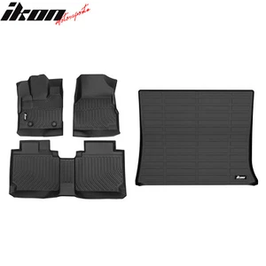 Fits 12-17 Chevy Equinox GMC Terrain Heavy Duty 3D Floor Mats & Trunk Mat TPE - Picture 1 of 11