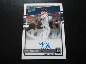 YU CHANG 2020 OPTIC RATED ROOKIE ON CARD AUTOGRAPH ROOKIE CARD # RRS-YC - Picture 1 of 5