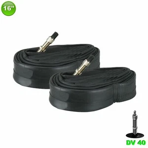 2 x Compass Bicycle Hose 16" Bicycle Hose with DV (Dunlop Valve) - Picture 1 of 1