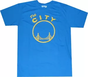 adidas Golden State Warriors Throwback City stark blaues Shirt neu mit Etikett - Bild 1 von 1