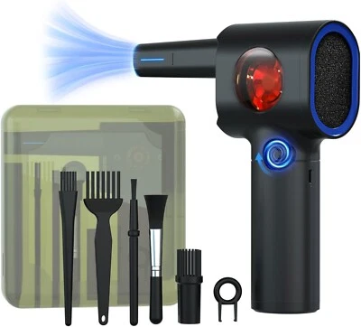 Luftkompressor Staubsauger Für PC Batterie 6000mAh Mit LED Licht - Bild 1 von 4