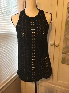 American Eagle Outfitters Black Knit Cover Up Sweater Sz Small New WT - Picture 1 of 8