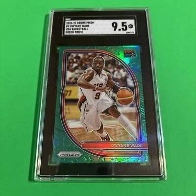 2020-21 Panini Prizm Basketball Dwayne Wade Green Prizm USA Basketball - Image 1 of 3