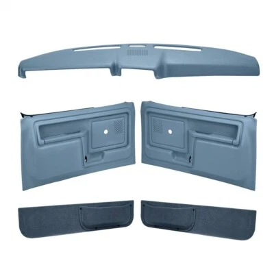 Kit de panel de puerta y cubierta de tablero Coverlay azul claro 12-108CN-LBL para Ford 80-86 Foto 1 de 4