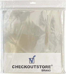1,000 Clear Plastic OPP for 12" LP Vinyl 33 RPM Record Album Covers (Outer Sleev - Picture 1 of 2