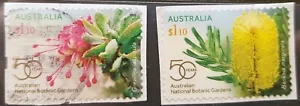 Australia 2020 National Botanic Gardens P & S (2) Embellished Ex Banksia RAPID B - Picture 1 of 1