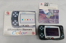 Bandai WonderSwan Wonder Swan WS Color Console Crystal Black with Box Tested
