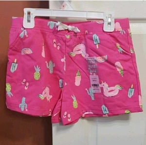 CARTER'S KIDS GIRLS HOT PINK DESIGN SHORTS Sz. 10/12 & 14 💖 - Picture 1 of 6