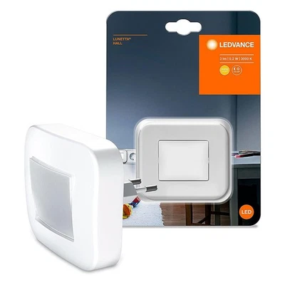 Ledvance Nachtlicht Steckdose Lunetta Hall Weiß 0,2W warmweiß Tag-Nacht-Sensor - Bild 1 von 4