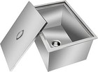 Commercial Stainless Steel Drop-in Ice Bin Chest – Insulated Bar Ice Well for Be