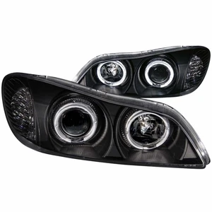Faros proyectores ANZO para Infiniti I30 2000-2004 con halo negro - Imagen 1 de 5