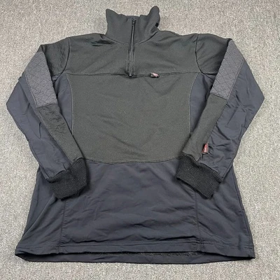 GORE Jacket Mens Medium Black  Windstopper 1/2 Zip Windproof Fleece Breathable - Image 1 of 4