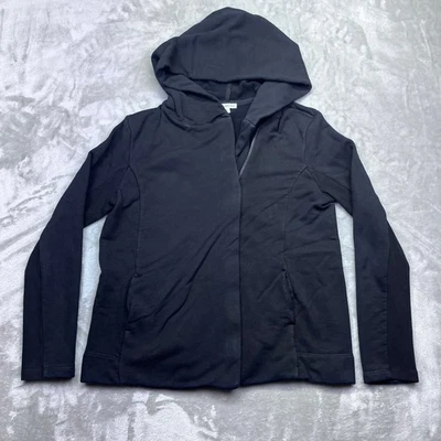 James Perse Terry Tejido Estándar Sudadera con Capucha Cremallera Completa Chaqueta Negra Talla 3 Ropa para Mujer Foto 1 de 4