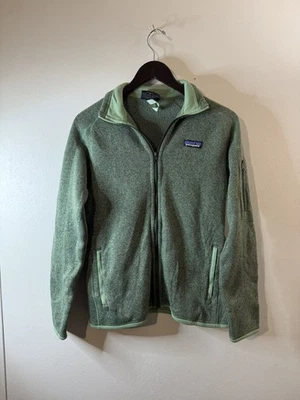 Mujer Pequeña Patagonia Better Suéter Chaqueta Polar Cremallera Completa Verde  Foto 1 de 4