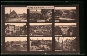 Ansichtskarte Kettwig /Ruhr, Totalansicht, Ruhrbrücke, Ruhrpartie 1932 - Picture 1 of 2