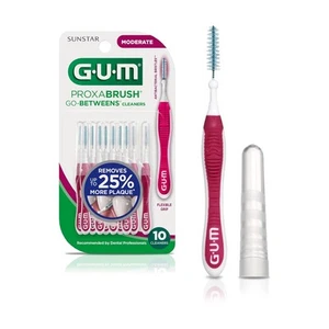 Cepillos interdentales moderados Proxabrush Go-Betweens, selecciones dentales suaves para placa - Imagen 1 de 12