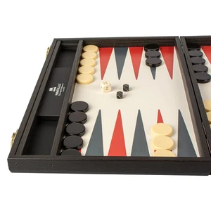 Handgefertigtes Manopoulos Turnier Grand Prix Backgammon Set, Größe geschlossen 57 x 38 cm - Bild 1 von 9