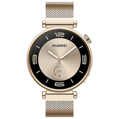Huawei Watch GT 4 41mm Gold Milanese Smart Watch GPS Health Tracking - Image 1 of 3