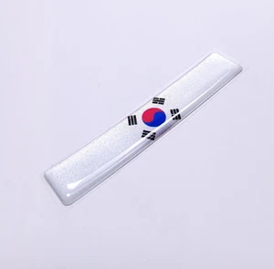 1 KOREA KOREAN FLAG 3D EPOXY CAR EMBLEM FLEXIBLE DURABLE WATERPROOF - Bild 1 von 17
