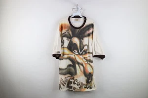 Vintage 90s Y2K Lot 29 Streetwear Mens XL Wile E Coyote All Over Print T-Shirt - Picture 1 of 18