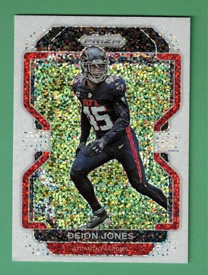 2021 PANINI PRIZM DEION JONES WHITE SPARKLE PARALLEL #328 FALCONS - Image 1 of 2