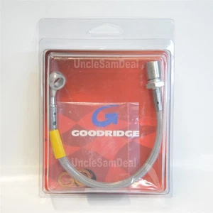 BETTER CLUTCH FEEL GOODRIDGE STAINLESS CLUTCH LINE FOR 04-05 STi CLEAR WRAP HOSE - Picture 1 of 3