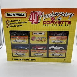 MATCHBOX 40TH ANNIVERSARY CORVETTE COLLECTORS SET - Picture 1 of 5