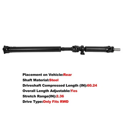 Rear Driveshaft Assembly for Kia Sorento EX 2007-2008 Sport Utility RWD - Изображение 1 из 4