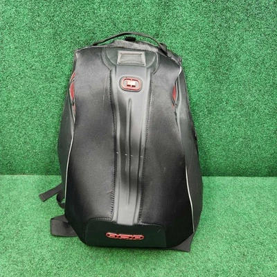 OGIO No Drag Mach 5 Motorcycle Backpack Red Aerodynamic Bag - Image 1 of 4