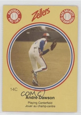 1982 Baseball Pro Tips Montreal Expos Separated From Panel Andre Dawson #14C HOF - Image 1 of 2