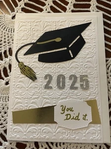 Greeting Card Die Cut By Joy Delaurelle Graduation 2025 Blank 5x7 - Picture 1 of 2