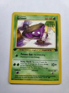 Grimer - 57/82 - 1. Edition Team Rocket Vintage Pokemon Karte - NM - Bild 1 von 10