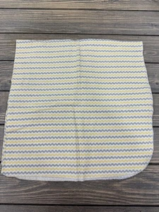 Yellow & Gray Chevron Baby Receiving Blanket - Picture 1 of 3