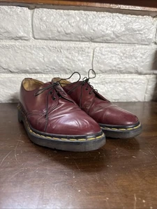 Chaussures Oxford homme Dr. Martens 6 1461 cuir lisse rouge - Photo 1/7