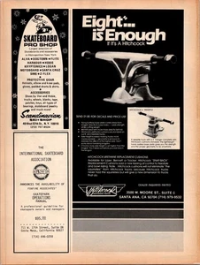 1979 • Anuncio impreso Hitchcock & Scandinavian Ski Shop • Monopatín años 70 NYADS-65 - Imagen 1 de 2
